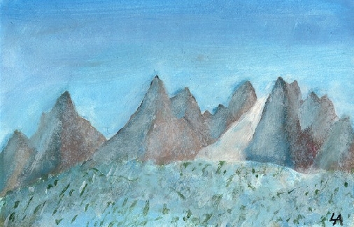 l'aquarelle de Lukas Augustin, un lve