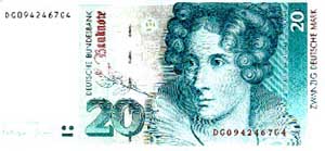 Deutscher 20 DM - Schein
